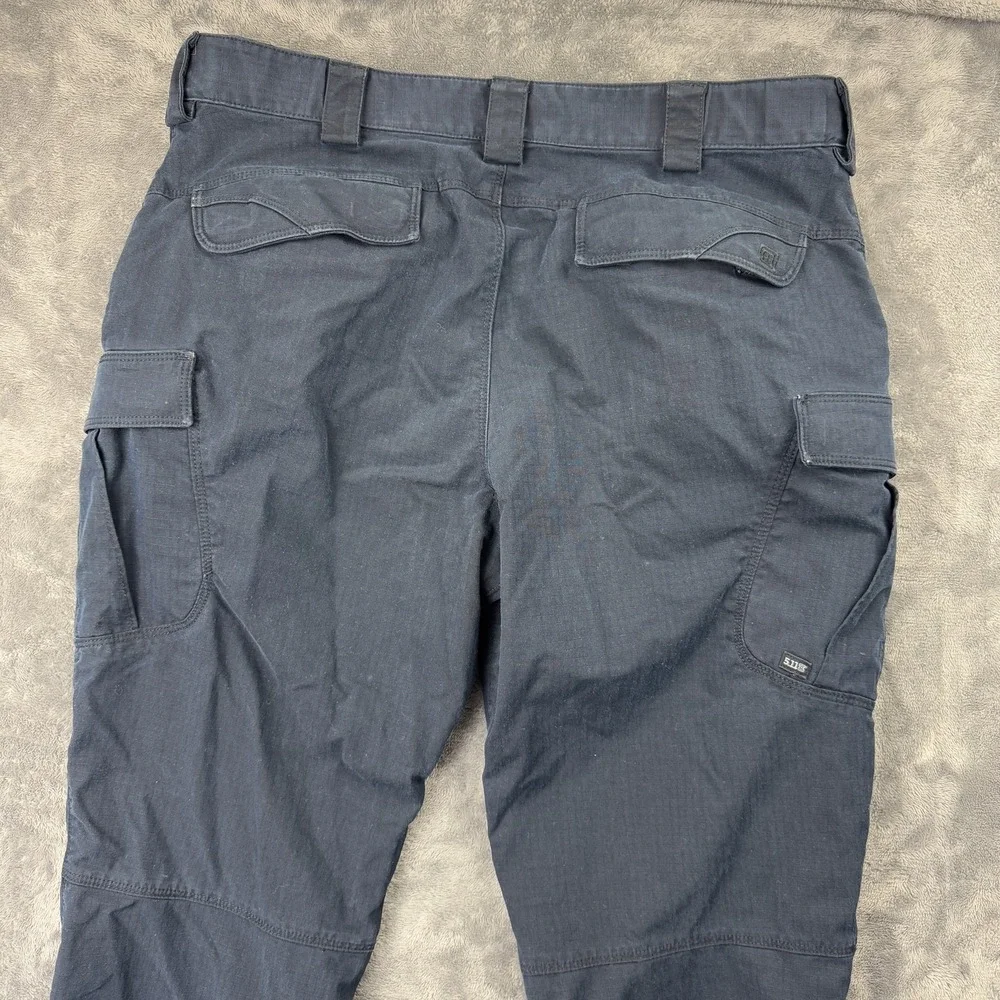 5.11 Tactical Stryke Pants‎ Mens 37x29 Navy Blue Ripstop Multi-Pocket Cargo